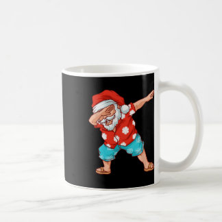 Grappige Dabbing Kerstman Strand Hawaiaanse Kerstm Koffiemok