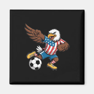 Grappige Dabbing Ld Eagle Usa Voetbal - Usa Vlag V Magneet