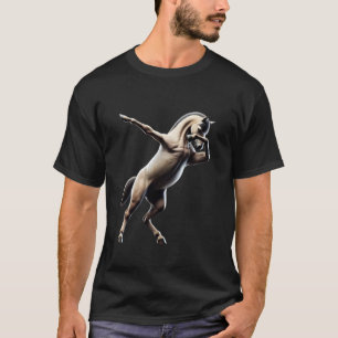 Grappige Dabbing Paard Cool Dab Leuke Dierenliefhe T-shirt