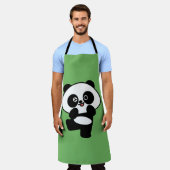 Grappige Dabbing Panda Moppig Dier Dans Ontwerp Schort (Gedragen)