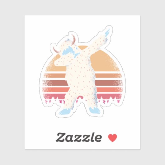 Grappige Dabbing YETI Tiener Grafische Cartoon Coo Sticker (Vel)