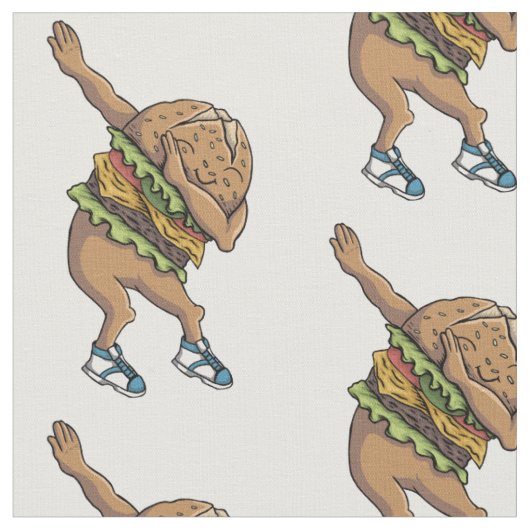 grappige dablishamburger stof (Close Up)