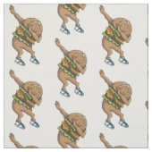 grappige dablishamburger stof (Swatch)