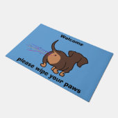 Grappige Dachshond Deurmat (Schuin)