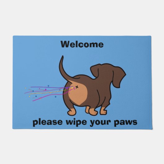 Grappige Dachshond Deurmat (Voorkant)