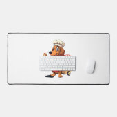 Grappige Dachshond Hond Worst Hotdog Sandwich Bureaumat (Keyboard & Muis)