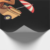 Grappige Dachshond Hond Worst Hotdog Sandwich Cadeaupapier (Hoek)