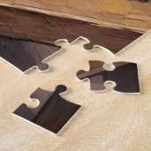 Grappige Dachshond Pizza Restaurant Hondenliefhebb Legpuzzel (Zijkant)
