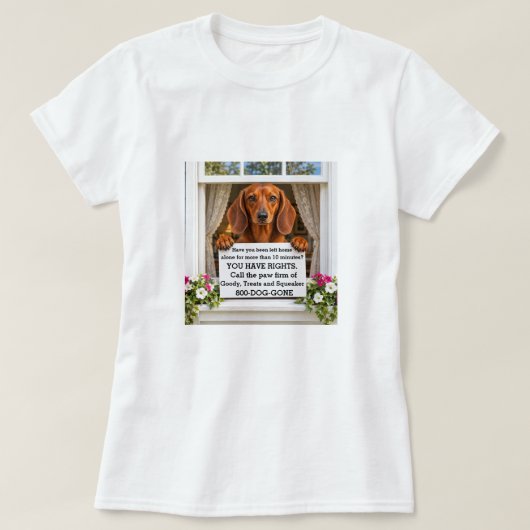 Grappige Dachshond T-shirt (Design voorkant)