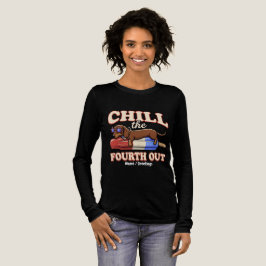 Grappige Dachshund 4 juli Chill The Fourth Out  Tri-Blend Shirt