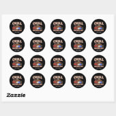 Grappige Dachshund 4 juli Chillen met de Vierde Ronde Sticker (Vel)