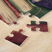 Grappige Dachshund Boekwinkel Lezende Hond Liefheb Legpuzzel (Zijkant)