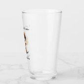 Grappige Dachshund Glas (Links)