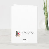 Grappige Dachshund Goed Meisje Kerstmis Kaart (Achterkant)