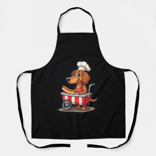 Grappige Dachshund Hond Hotdog Sandwich Weenie Wor Schort