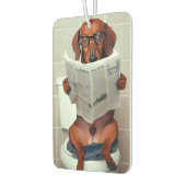 Grappige Dachshund Luchtverfrisser (Links)