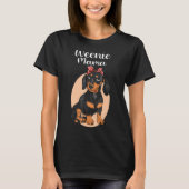 Grappige Dachshund Mama Weenie Moeder Voor Hondenl T-shirt (Voorkant)
