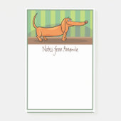Grappige Dachshund Post-It Notities Post-it® Notes (Voorkant)