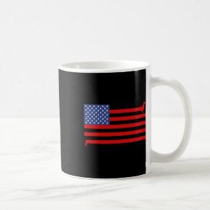 Grappige Dachshund Usa Vlag 4 juli Patriottische D Koffiemok