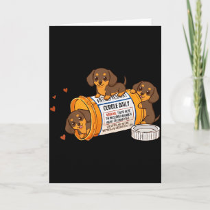 Grappige Dachshund Weenie Anti Depressivum Zoo Moe Kaart