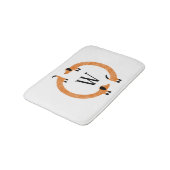 Grappige Dachshund Worst Honden Monogram Badmat (Gekanteld)