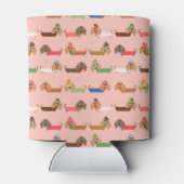 Grappige Dachshunds Blikjeskoeler (Achterkant)