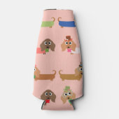 Grappige Dachshunds Flesjeskoeler (Voorkant)