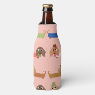 Grappige Dachshunds Flesjeskoeler