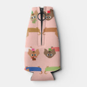 Grappige Dachshunds Flesjeskoeler (Achterkant)