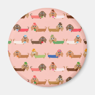 Grappige Dachshunds Magneet