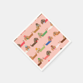 Grappige Dachshunds Servet