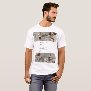 Grappige Dad Definities Fotocollage T-shirt