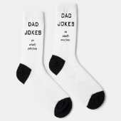Grappige 'Dad Jokes' Strakke Humor Bijschrift Grap Sokken (Rechts)