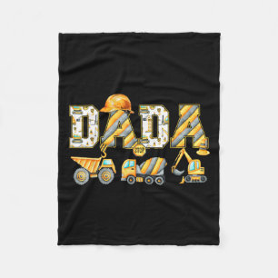 Grappige Dada Bouw Graafmachine Kinder Matching Fa Fleece Deken
