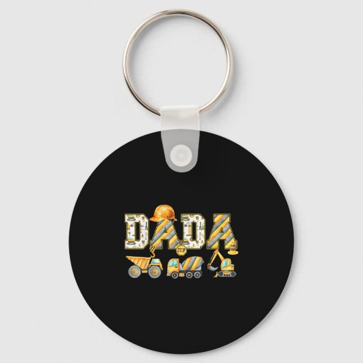 Grappige Dada Bouw Graafmachine Kinder Matching Fa Sleutelhanger (Voorkant)
