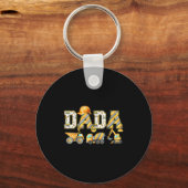 Grappige Dada Bouw Graafmachine Kinder Matching Fa Sleutelhanger (Voorkant)