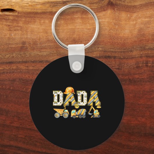 Grappige Dada Bouw Graafmachine Kinder Matching Fa Sleutelhanger (Voorkant)
