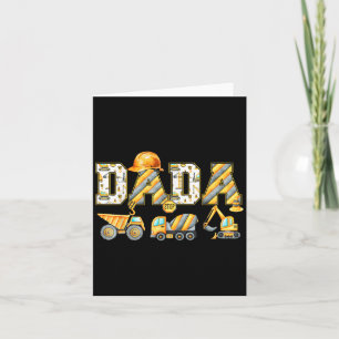 Grappige Dada Bouw Graafmachine Kinderen Matching Kaart