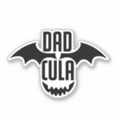 Grappige 'Dadcula'-Sticker | Halloween Dad Sticker (Voorkant)