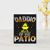 Grappige Daddio van de Patio Vaders Dag BBQ Grill  Kaart (Gele Bloem)