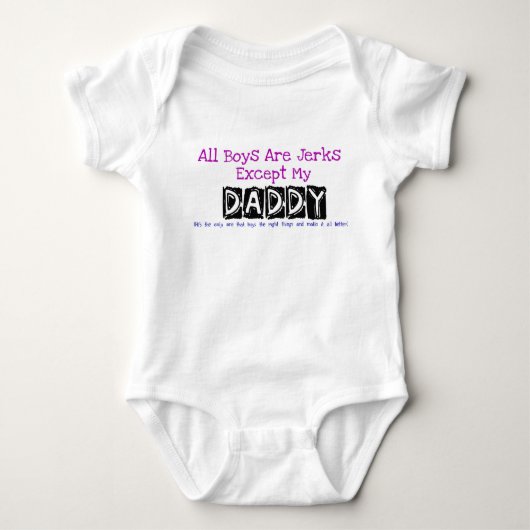 Grappige Daddy Baby Bodypakje Romper (Voorkant)