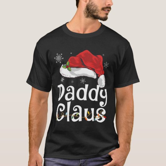 Grappige Daddy Claus Kerst T-Shirt Pyjama's Kerstm (Voorkant)