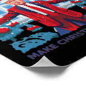 Grappige Daddys Home Trump Lelijke Kersttrui XMA Poster (Hoek)