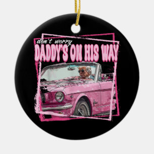 Grappige Daddy's Thuis Trump Roze 2024 Neem Amerik Keramisch Ornament