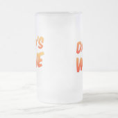 Grappige Dad's Wine Frosted Beer Stein Matglas Bierpul (Center)