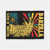 Grappige Dadzilla vader van de monsters geloof Fleece Deken (Voorkant (Horizontaal))