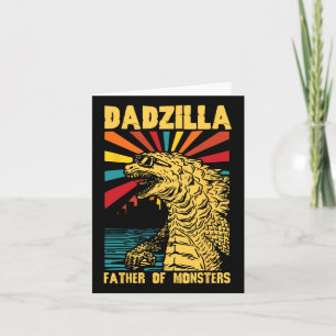 Grappige Dadzilla vader van de monsters  geloof Kaart