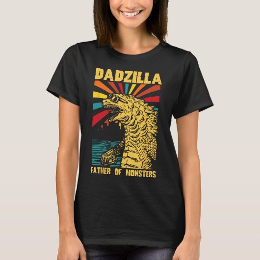 Grappige Dadzilla vader van de monsters geloof T-shirt (Voorkant)