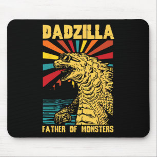 Grappige Dadzilla Vader Van De Monsters Vintage Va Muismat