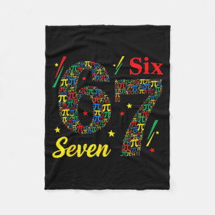 Grappige dag 3.14 symbool 67 meme wiskunde grap ge fleece deken